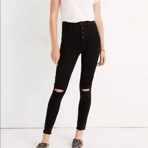 Madewell 32 Tall 10" High-Rise Roadtripper
Jeggings: Button-Front Edition